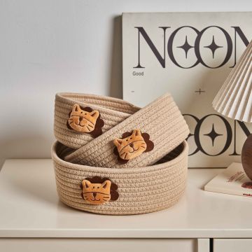 Kids’ Cotton storage basket for Child room Organisation 
