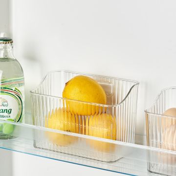 Clear Storage Organiser Container with Adhesive Patch