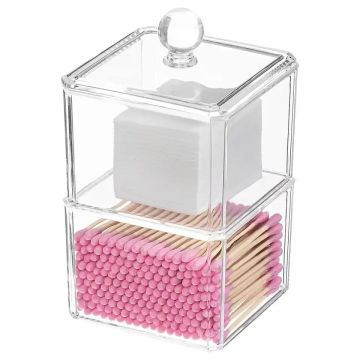 Cotton Pad Holder
Two-Tier Organizer
Clear Plastic Storage
Cotton Ball Organizer
Cotton Bud Holder
Cotton Swab Storage
Bathroom Organizer
Vanity Storage Box
Hygienic Cotton Storage
Compact Organizer Box
Clear Bathroom Accessory
Transparent Orga
