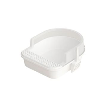Cat litter tray with detachable rim and scoop included